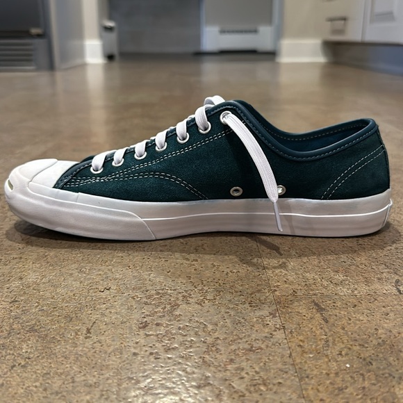 Converse Jack Purcell Pro shoes. Teal suede.  Gently used. Men’s 10.5. EUR 44.5. - Picture 8 of 11
